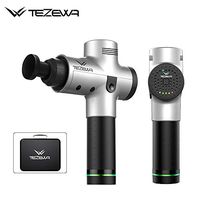 Vibrate Muscle Massage Gun - 6 Tips - Deep Tissue Percussion Massager - Portable Handheld Rechargeable - 10 Days Delivery