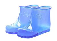 Plastic Foot Bath Spa Shoes Boots Basin(High-top), Blue