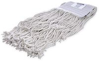 Carlisle 369817B00#24 5" Cotton Head Band Large Cut-End Wet Mop, White (Case of 12)