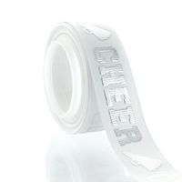 7/8" Silver Cheer Text Grosgrain Ribbon 5yd