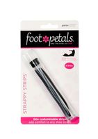 Foot Petals Strappy Strips (8), Black