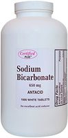 Sodium Bicarbonate Antiacid 650 mg Tablets for Relief of Acid Indigestion, Heartburn, Sour Stomach & Upset Stomach 1000 Tablets per Bottle by Advance Pharmaceutical