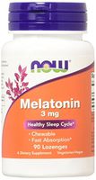NOW Supplements, Melatonin 3 mg, 90 Chewable Lozenges