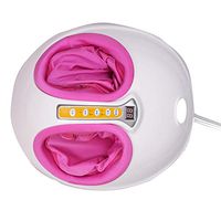 ZSH Foot Massager Vibrator Foot Care Massage Machine Device Tool Electric Antistress Heating Therapy Shiatsu Kneading,Pink