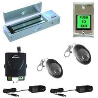 FPC-5018-VS One door Access Control Visionis outswinging door 1200lbs Electromagnetic lock kit with wireless receiver and remote kit