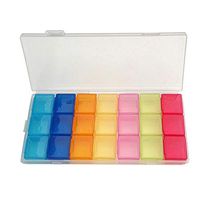 Viris Tote Box Case Organizer Week Storage Holder Case FOR Medicine Drug Pill 7 Day 21 Slot