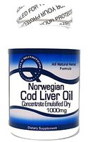 Norwegian Cod Liver Oil Concentrate (Emulsified Dry) 1000mg 100 Capsules ^GLS