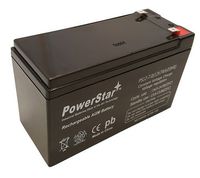 POWERSTAR 12V 7AH Sealed Lead Acid Battery F1 and F2 Terminals Included 3 Year Warranty
