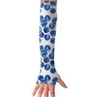 QG ZZX Bluebarry Unisex Compression Arm Sleeves UV Protection Performance Arm Sleeve - for Outdoor Sports Baseball,Basketball,Football (1 Pair)