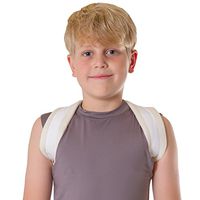 BraceAbility Figure 8 Clavicle Brace & Posture Corrector | Broken Collarbone Sling for Injuries & Fractures, Shoulder Support Strap for Upper Back Straightening (Small)