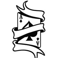 ELKS Unique Design ACE of Spades with Scroll CAR Decal Sticker, Die Cut Vinyl Decal, for Windows, Cars, Trucks, Toolbox, Laptops, MacBook-virtually Any Hard Smooth Surface