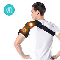 Shoulder Massage Heating Pad Low Voltage Heated Wrap for Dislocated/Frozen Shoulder Rotator Cuff Bursitis Pain Relief Hot Therapy