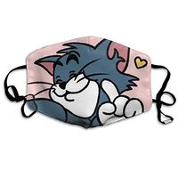 SSUJ7 Tom Cat Pink Men Women Adjustable Earloop Mouth Guard Anti-Dust Washable Reusable Mouth Guard for Kids Teens Adults Anti Pollution,Anti-smog