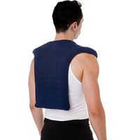 Sunny Bay Microwave Shoulder and Upper Back Heat Wrap (ExtraLarge, Navy Blue)