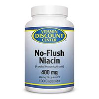 Vitamin Discount Center No-Flush Niacin 400mg, 100 Capsules