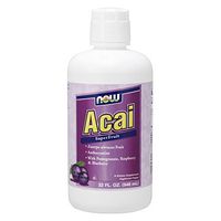 NOW Supplements, Acai Liquid with Pomegranate, Raspberry & Blueberry, Supports Healthy Immune System Function*, Super Fruit Concentrate, 32-Ounce