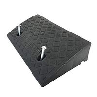 Plastic Door Slash, Car Uphill Pad, Public Transportation Facilities Hospital Wheelchair Step Anti-Skid Triangle Pad (Size: 50 27 11cm) (Color : Black, Size : 50277CM)