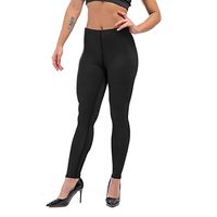 H.coosy practical;cozy Pure color black yoga pants tight leggings sports fitness pants Europe and the United States women sexy was thin mention hip pants gray S