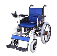 Transport Wheel chair,Lightweight Wheelchair, Strong and Sturdy Folding Electric Wheelchair, Elderly Walker, Intelligent Multifunctional, Fully Automatic Wheelchair For Disabled People - Lightweight C