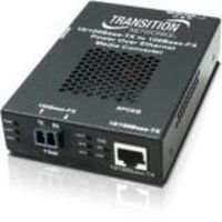 Transition Networks StandAlone Power Fiber Media Converter 10MB LAN, 100MB LAN (SPOEB1013-105-NA)