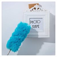 FRCOLT Extendable Telescopic Magic Microfibre Cleaning Feather Duster Extending Brush (26CM can extend upto 75CM, Blue)