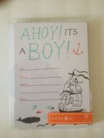 Baby boy announcement cards