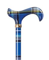 UK Fashion Derby in Blue Tartan Adjustable