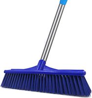 8 Foot Floor Cleaning Brush, Heavy Duty Bristles Scrubber Brush with Stainless Steel Pole Perfect for Hot Tub Swimming Pool Patio Kitchen Wall and Deck