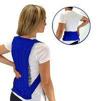 Nature Creation- Spine & Back Support Heating Pad, Stress & Sore Muscles Relief – Reusable Herbal Hot and Cold (Blue Marble)