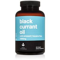 Black Currant Seed Oil 1000mg - Cold Pressed - Hexane Free - High in GLA - Supports Healthy Hair, Skin, and Nails - Assists Menstrual Cycle - Softgel Capsules Supplement
