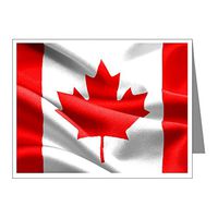 Note Card Resplendent Canadian Canada Flag