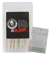 RAW Organic Unrefined Pre-Rolled Cone 40 Pack 1 1/4 Size (Packaged in Plain White Box)