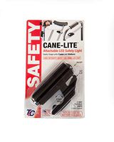 Tipsee Light Co. New Model Cane-Lite, Attachable LED Safety Light, Hands-Free Light, Snap On Walker Light, High Intensity White LED Light, Black