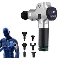 Yeawooh Massage Gun, Body Massager 6 Heads 20 speeds Vibration Muscle Massager Body Care Pain Relief