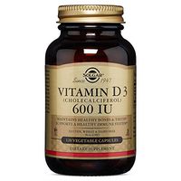 Vitamin D3 (Cholecalciferol) 15 mcg (600 IU) Vegetable Capsules - 120 Count