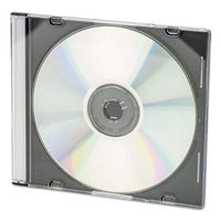 CD/DVD Polystyrene Thin Line Storage Case, Clear, 100/Pack, Sold as 1 Package, 100 Each per Package