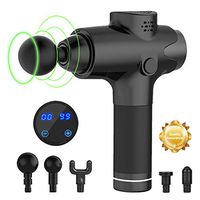Arumei Massage Gun, Super Quiet Deep Tissue Percussion Massager with Touch Screen Control, Massage Gun for Athletes (Black)