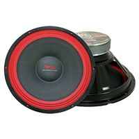 Mr. Dj PA118 Subwoofer, Black/Red