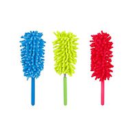 TOMYEER Retractable Long-Reach Washable Dusting Brush with Bendable Head Extendable Pole, 3 Set