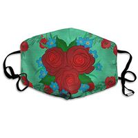 Face Mask Vintage Rose Flowers Designer Cycling Half Face Earloop Dust Mask for Girls
