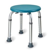 Bath Stools Aluminum Round Elderly Pregnant Women Anti-Slip Rust Adjustable Height Bathroom, Green