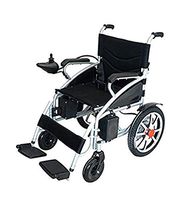 2020 Model Fold & Travel Lightweight Electric Wheelchair Motor Motorized Wheelchairs Electric Silla De Ruedas Power Wheelchair Power Scooter Aviation Travel Safe Heavy Duty Mobility Aids