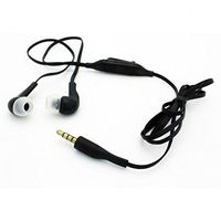 LG Phoenix 3 Compatible Sound Isolating Handsfree Headset Earphones Earbuds w Mic Dual Headphones Stereo Flat Wired 3.5mm [Black]