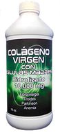 Virgin collagen with stem cells Liquid 10,000 mg - Colágeno Virgen con Celulas Madres White and Green