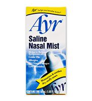 Ayr Saline Nasal Mist, 1.69-Ounce Spray Bottles (Pack of 6)