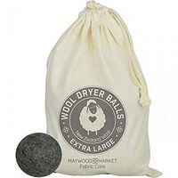 Set of 4 Extra Large New Zealand Wool Dryer Balls (Dark) in Bag