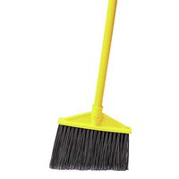 Angled Broom, Vinyl Coated Metal Handle, Rubbermaid