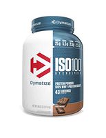 Dymatize ISO100 Hydrolyzed Protein Powder, 100% Whey Isolate Protein, 25g of Protein, 5.5g BCAAs, Gluten Free, Fast Absorbing, Easy Digesting, Fudge Brownie, 3 Pound