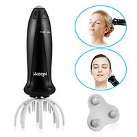 Ikeepi Scalp Massager, Vibration Head Massager for Stress Relaxation, Hair Stimulation, 2 Different Massage Heads- Massaging Face, Neck, Back &Legs