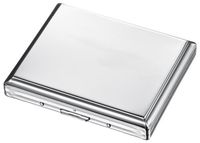 Visol Dexter Polished Chrome Cigarette Case - Holds 18 Cigarettes